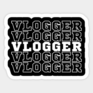 Vlogger. Sticker